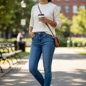 Old Navy, 12 tall, midrise, power slim, straight jeans